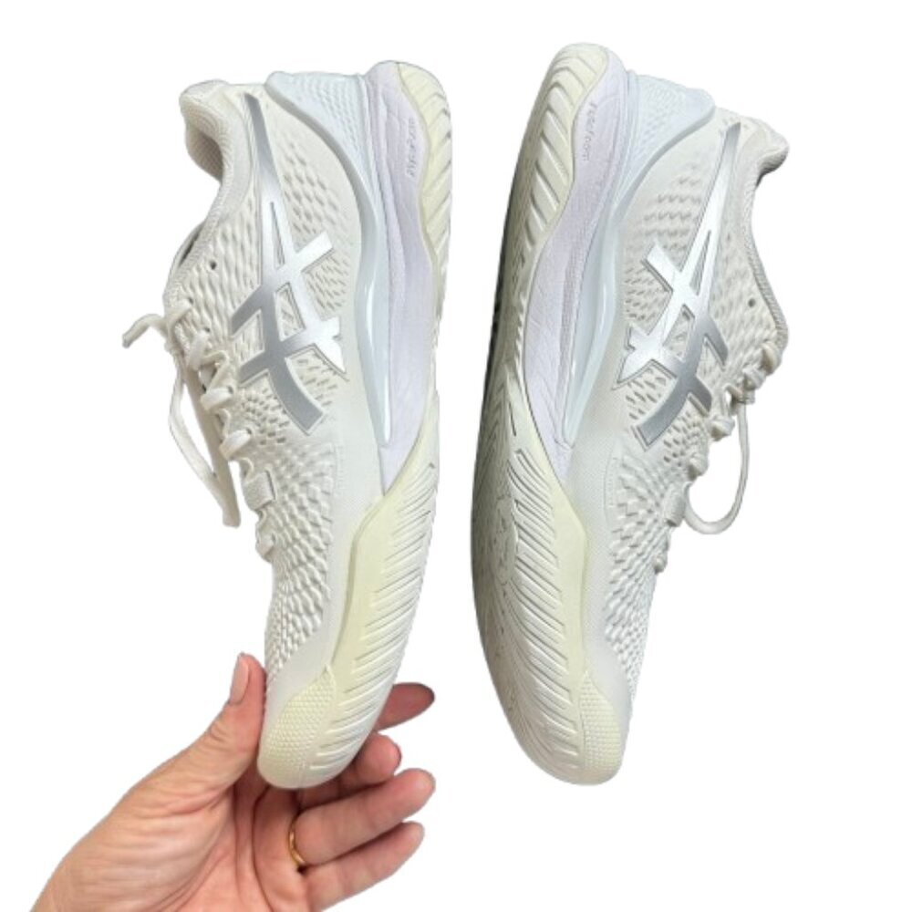 Asics Women9s Athletic Shoes in White and Ivory